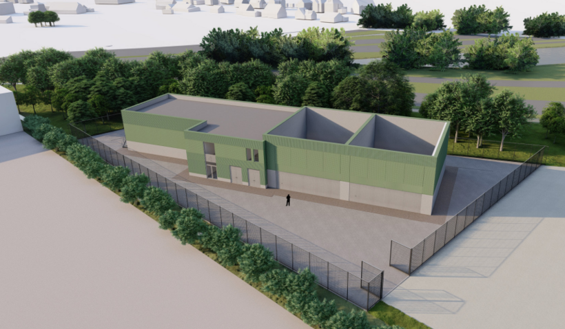 Impressie transportstation Leusden