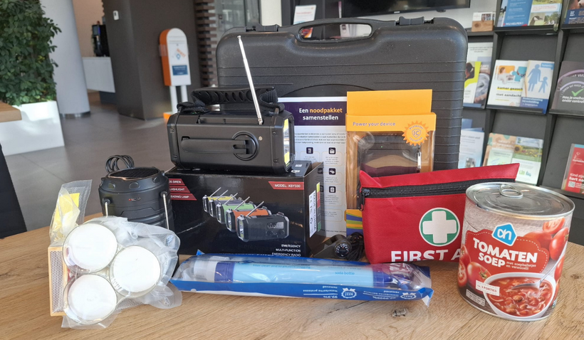voorbeeld van een noodpakket