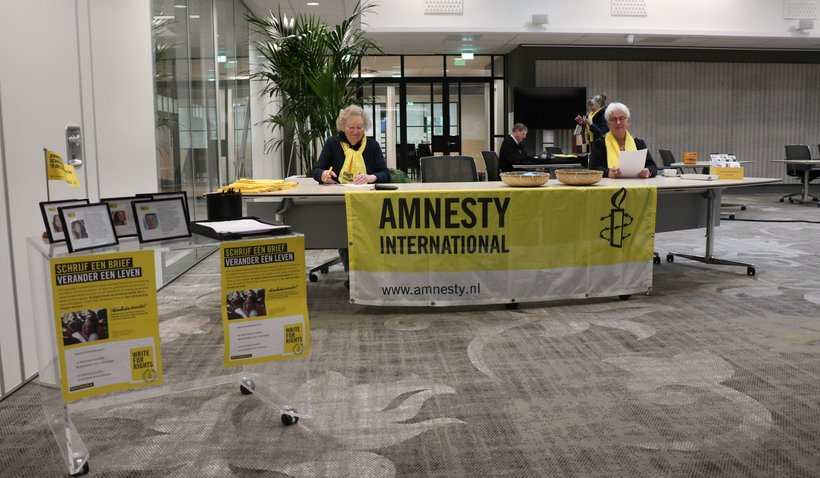 Amnesty-groep Leusden in de Raadzaal