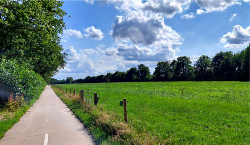 Tabaksteeg-Zuid fietspad langs Hamersveldseweg