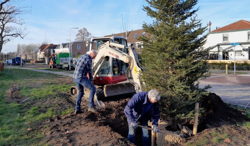 Wethouder Vos plant boom aan vernieuwde Burgemeester de Beaufortweg 
